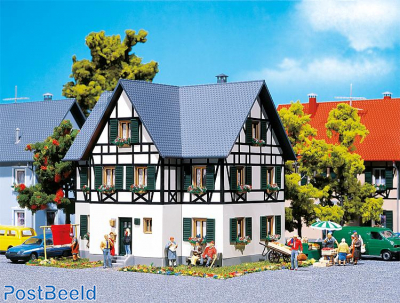 Half-timbered two-family house  