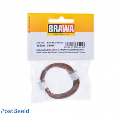 10m Decoder Wire 0.05mm - Brown