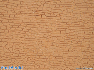 Plastic H0 Plate ~ Wall Sections Natural Stone (20x12cm)