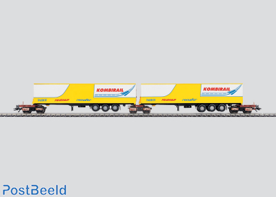 Double Kombirail freight car set