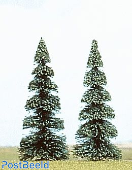 2 pine trees