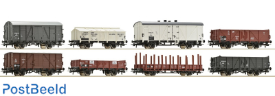 8 piece set freight cars, NS
