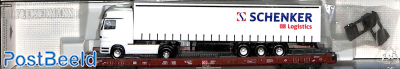 8 axle low floor wagon for the transportation of lorries and articulated lorries, Schenker logistics