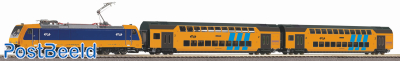 NS BR186 Electric Locomotive + double-decker passenger train startset