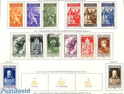2 sets 1935/1936, mixed */o