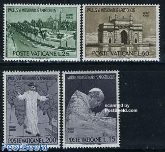 Bombay visit of pope Paul VI 4v