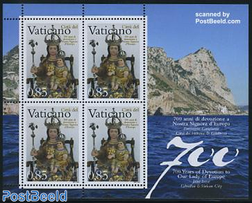 Our Lady of Europe m/s (with 4 stamps)
