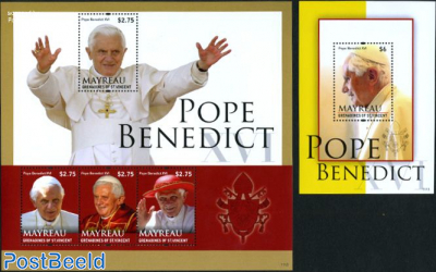 Mayreau, Pope Benedict XVI 2 s/s