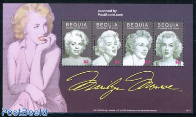 Bequia, Marilyn Monroe 4v m/s