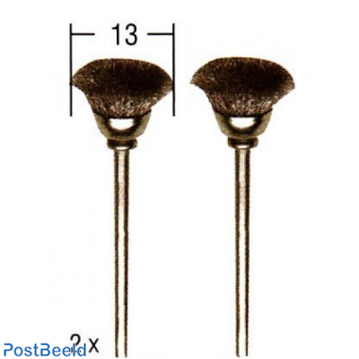 Steel Wire Brush ~ Cup Ø13mm (2pcs)