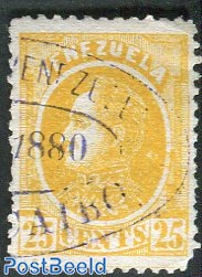 25 c Yellow, used