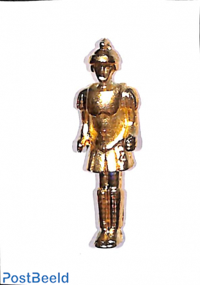 Ship ornament, roman soldier with helmet and chestpiece, h.50mm