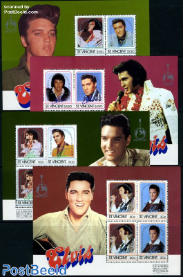 Elvis Presley 4 s/s overprints