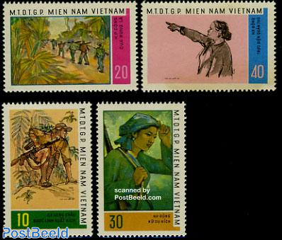 Vietcong, battle paintings 4v