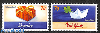 Greeting stamps 2v