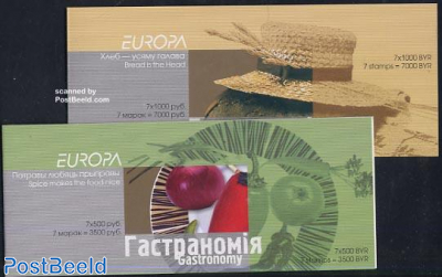 Europa, gastronomy 2 booklets