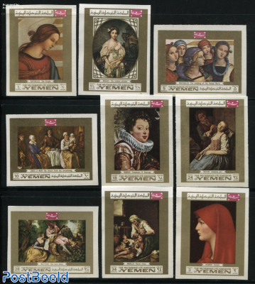 European paintings 9v, imperforated