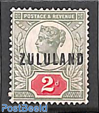 Zululand, 2d, Stamp out of set