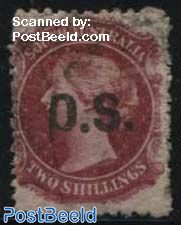 2Sh, O.S., Stamp out of set