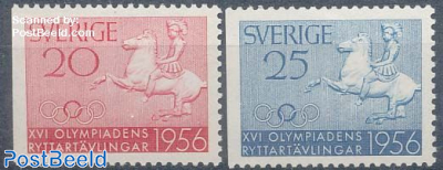 Olympic games 2v (1 side imperforated)