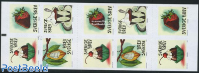 Chocolate booklet (with 10 s-a stamps)