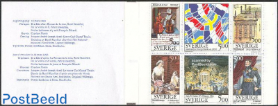 Sweden/France 6v in booklet