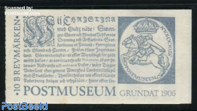 Postmuseum booklet (specimen stamps without face v