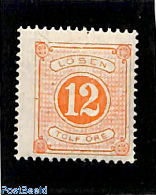 Postage due, 12o, perf. 14, Stamp out of set