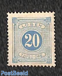 Postage due, 20o, perf. 13, Stamp out of set