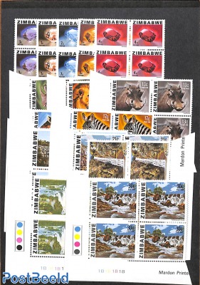 Definitives 15v, Blocks of 4 [+]