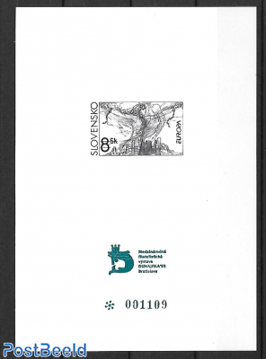 Europa, peace and freedom, special sheet II, with number