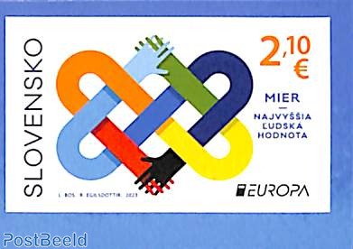 Europa, peace 1v s-a from booklet