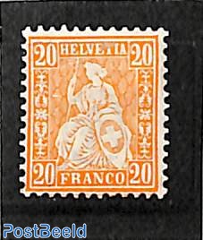20c Orange, Stamp out of set