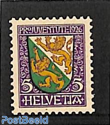 5+5c, Thurgau, Stamp out of set