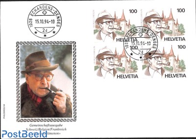 G. Simenon 1v, FDC [+]