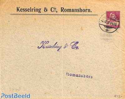 Envelope from Switzerland. Kesseling and Romanshorn