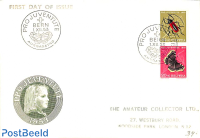 envelope from Bern to London