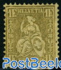 1Fr, gold, Stamp out of set