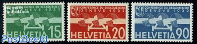 Disarmament conference airmail 3v