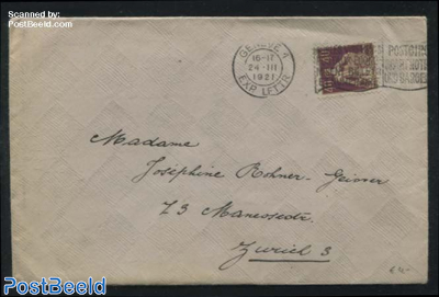 Letter from Geneve to Zuerich