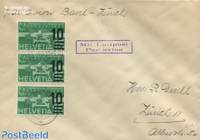 Airmail from Basel to Zurich