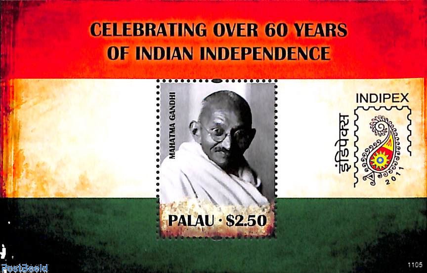 Stamp 2011, Palau 60 years independence of India s/s, 2011 - Collecting ...