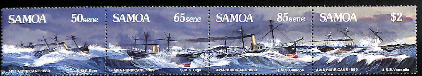 Stamp 1989, Samoa Sunken ships 4v [:::], 1989 - Collecting Stamps ...