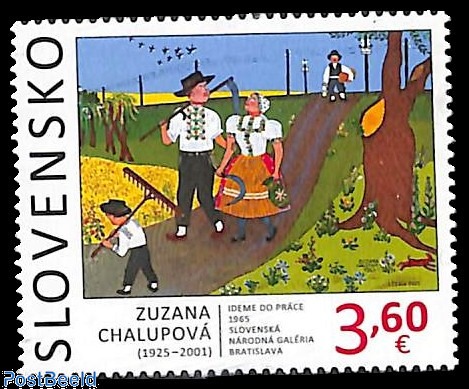 Stamp 2025 Slovakia Instinctive Art 1V 2025 Photo Inspiration