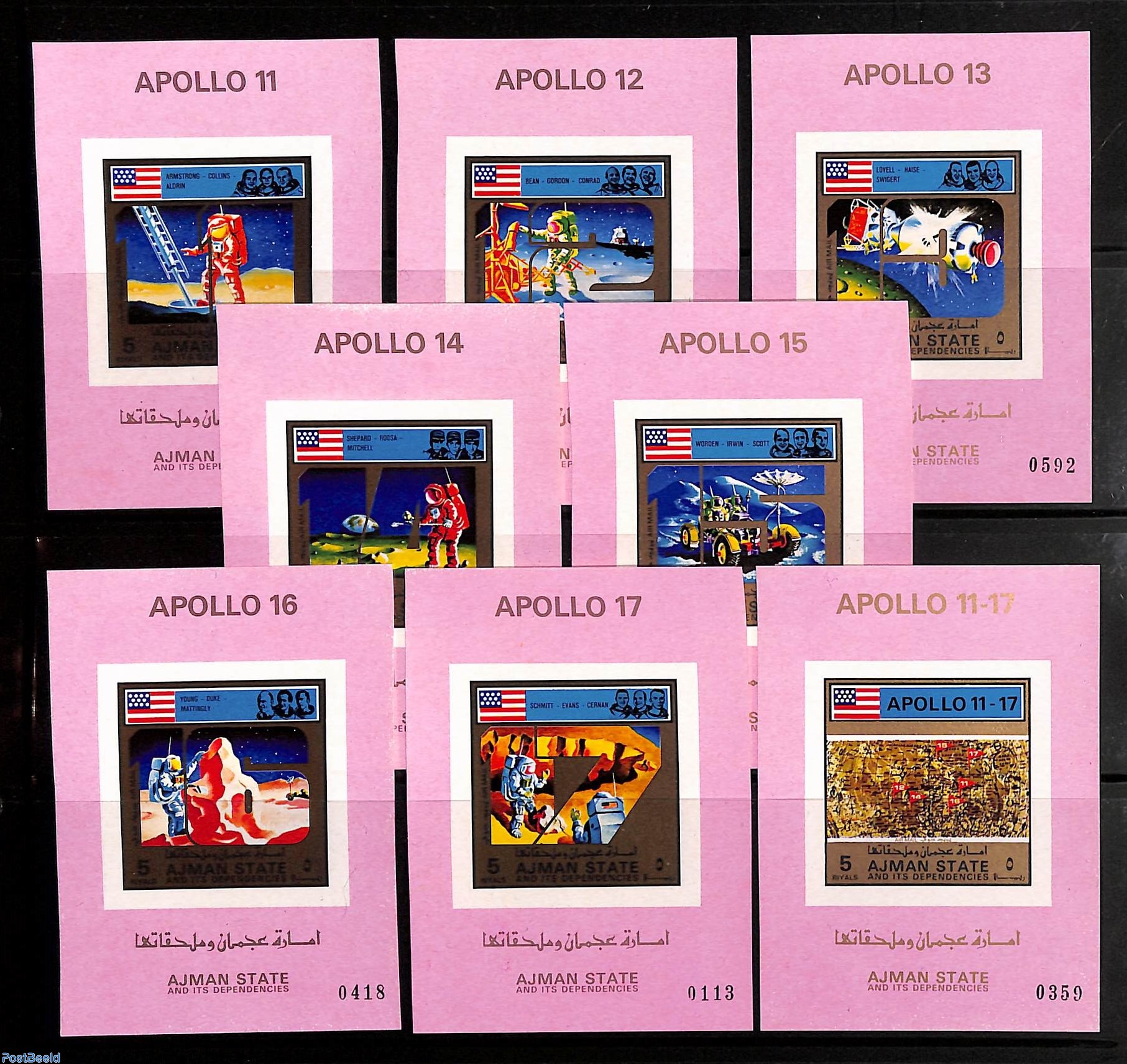 Stamp 1972, Ajman Space Apollo 8 s/s, imperforated, 1972 - Collecting Stamps  - PostBeeld - Online Stamp Shop - Collecting