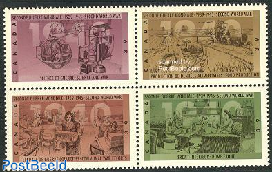 Stamp 1990, Canada World war II 4v [+], 1990 - Collecting Stamps -  PostBeeld - Online Stamp Shop - Collecting
