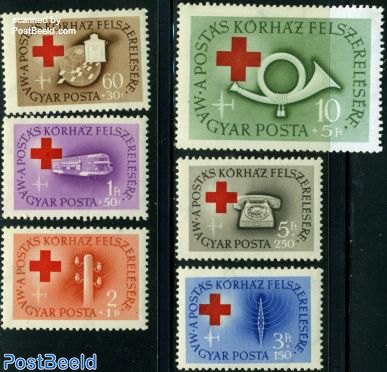 Mart Ved daggry udelukkende Stamp 1957, Hungary Red Cross 6v, 1957 - Collecting Stamps - PostBeeld -  Online Stamp Shop - Collecting