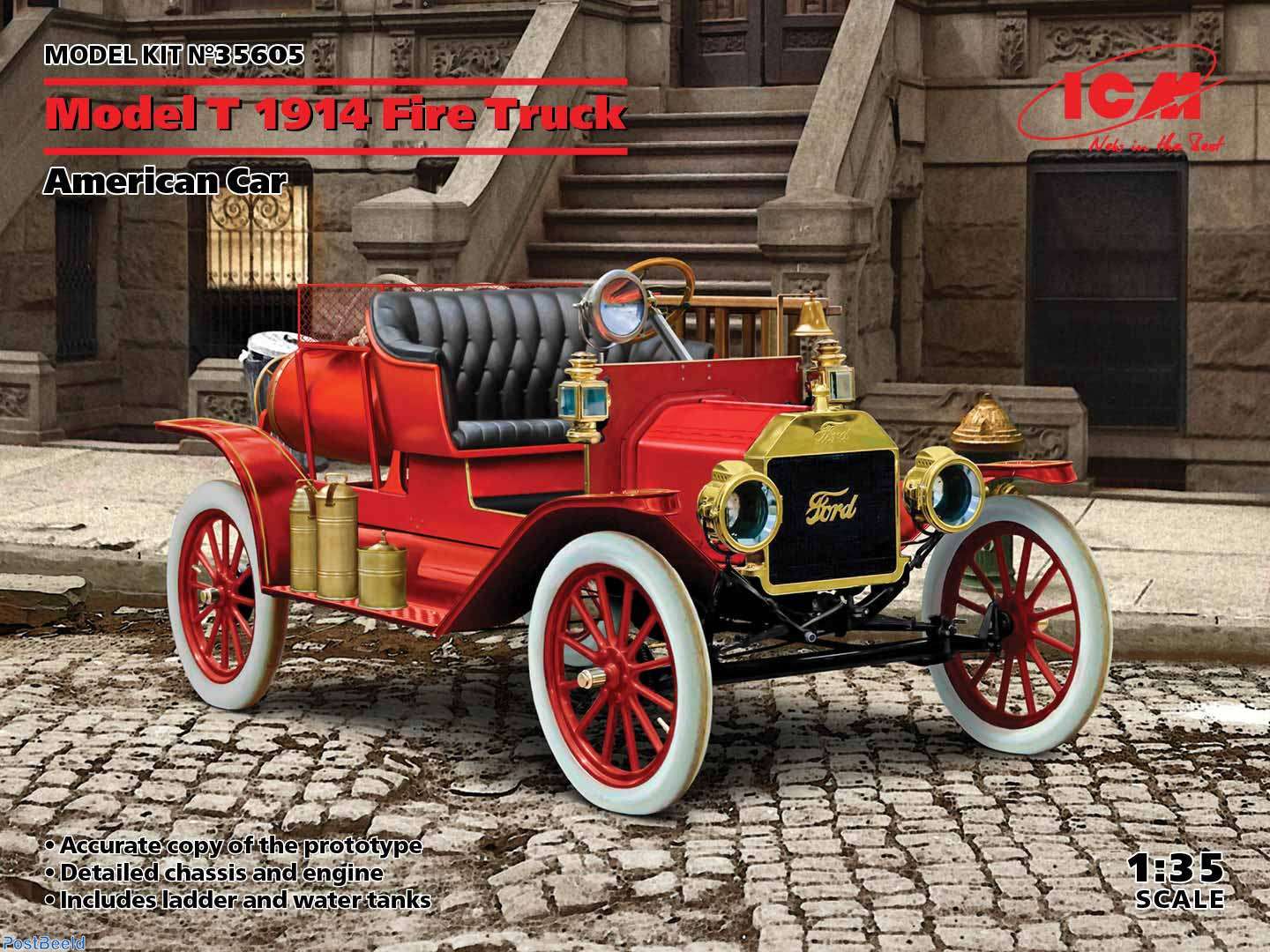 当店の記念日 T Model Ford Fire PostBeeld - Stamps Collecting - 1914 Truck 建設車両、作業車