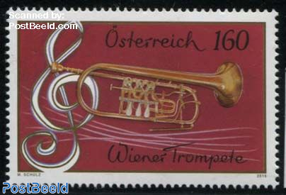 Stamp 2016 Austria Viennese Trumpet 1v 2016 Collecting Stamps PostBeeld Online Stamp Shop Collecting