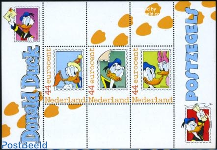 flauw Beheer Legacy Stamp 2009, Netherlands - Personal stamps TNT/PNL Donald Duck 3v m/s, 2009  - Collecting Stamps - PostBeeld - Online Stamp Shop - Collecting